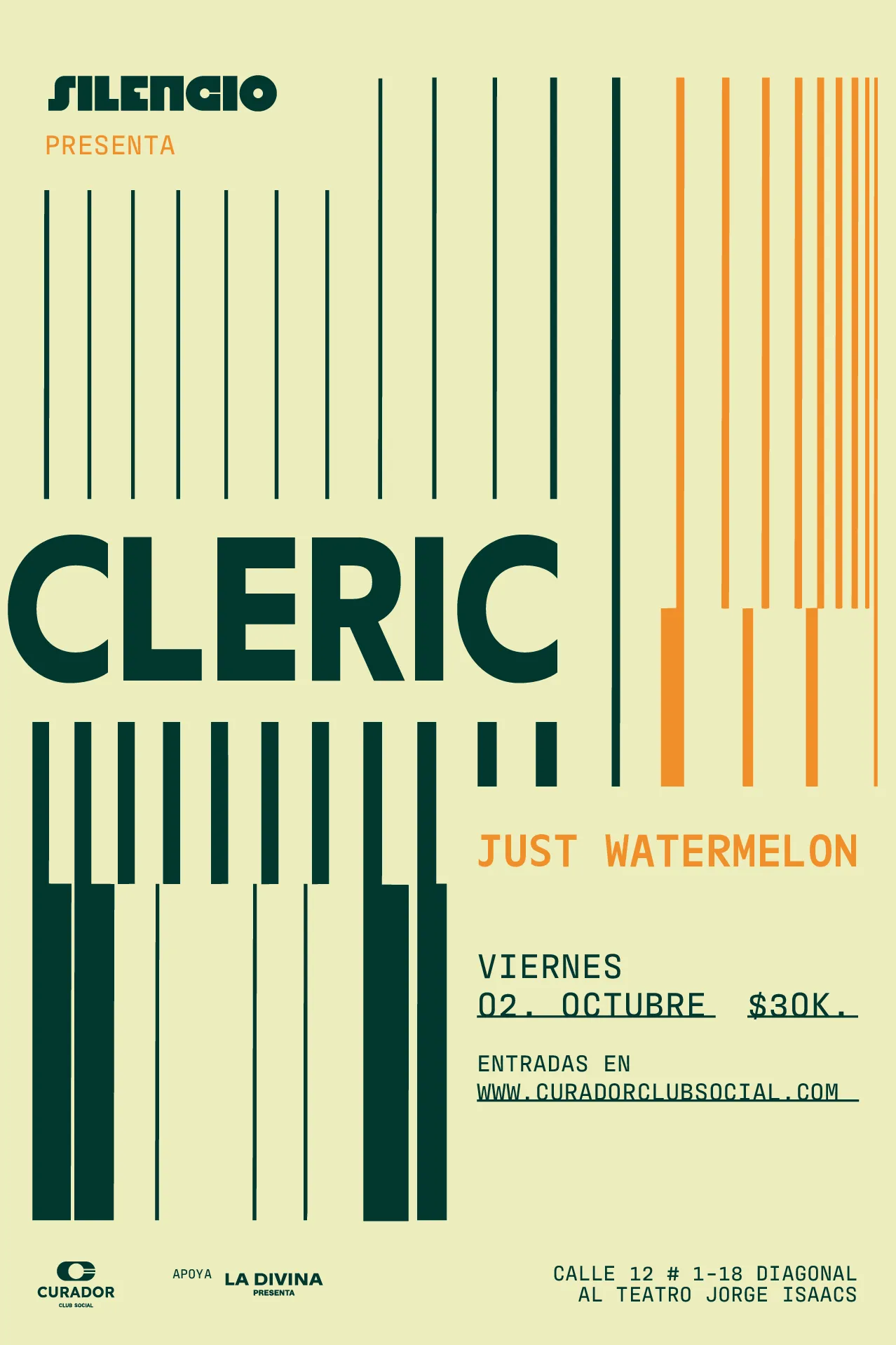 CLERIC EN CALI — flyer